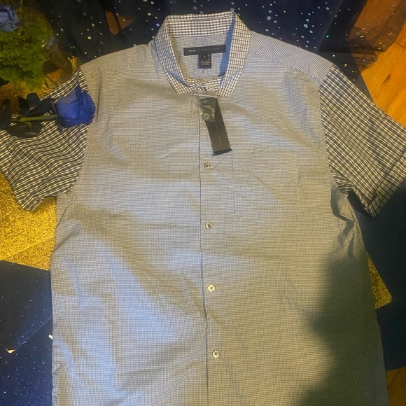 NWT MARC BY MARC JACOBS BLUE CHECK PRNT SUMMER LUX Shirt - Picture 7 of 11
